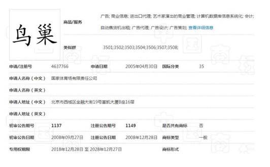 “鸟巢”商标部分被撤三,商标注册成功并非一劳永逸!(4).jpg