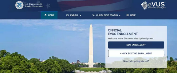 美国签证EVUS更新注册及状态查询