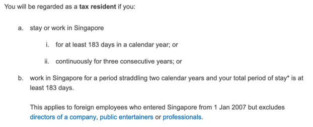 新加坡税务条款解读——个人所得税2